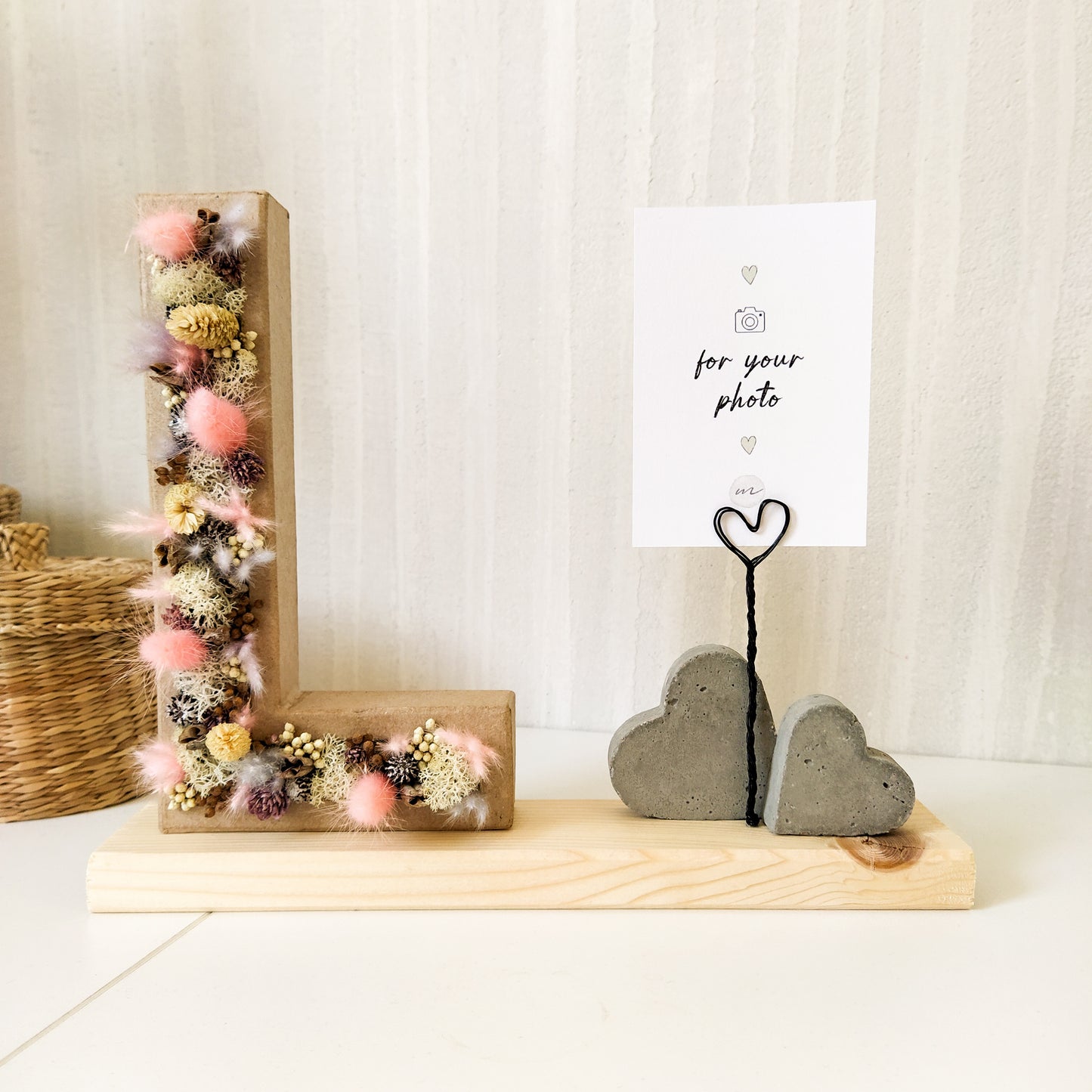 Porta Foto con Lettera Decorata