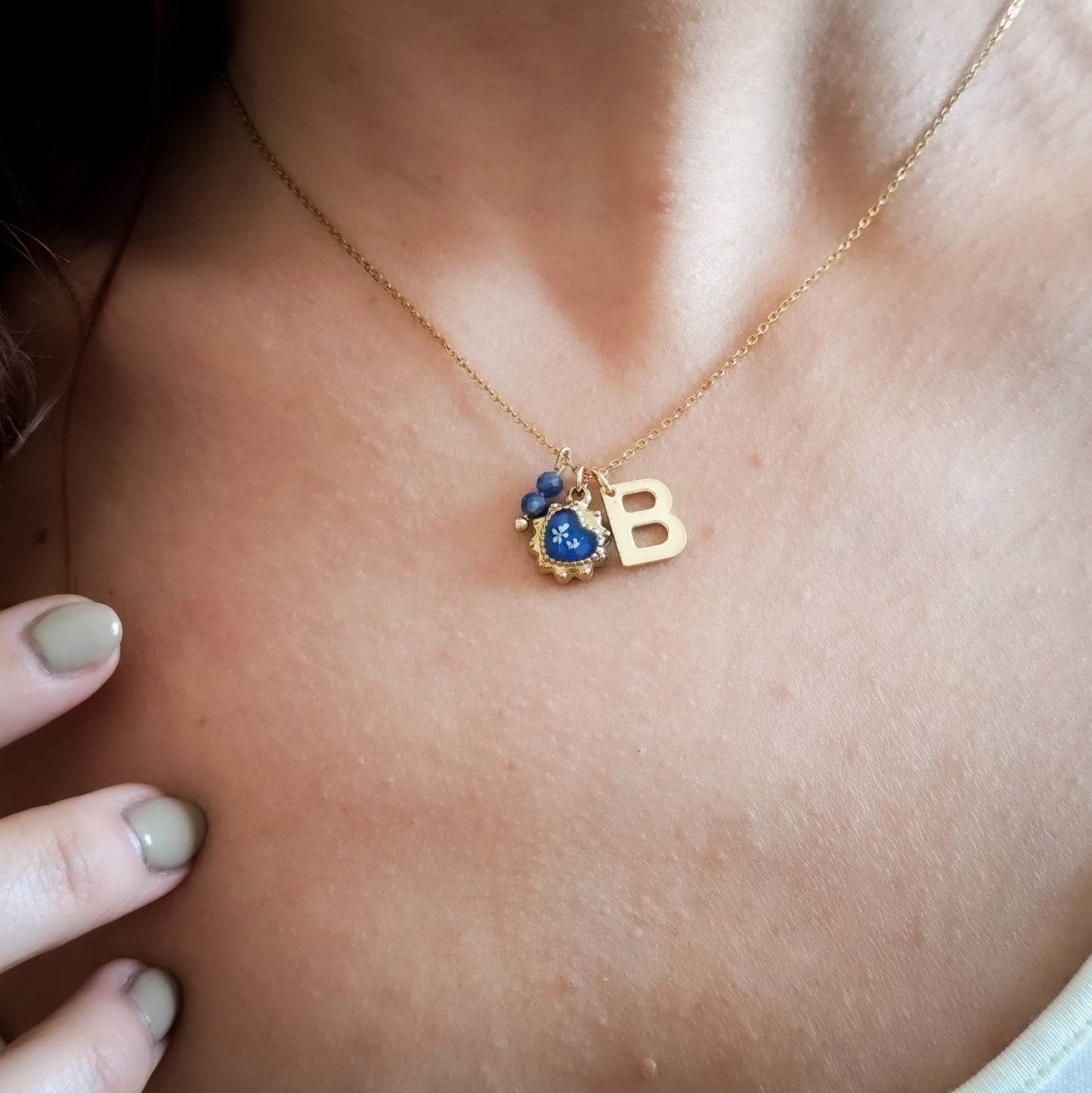 Collana con Lettera - Oro