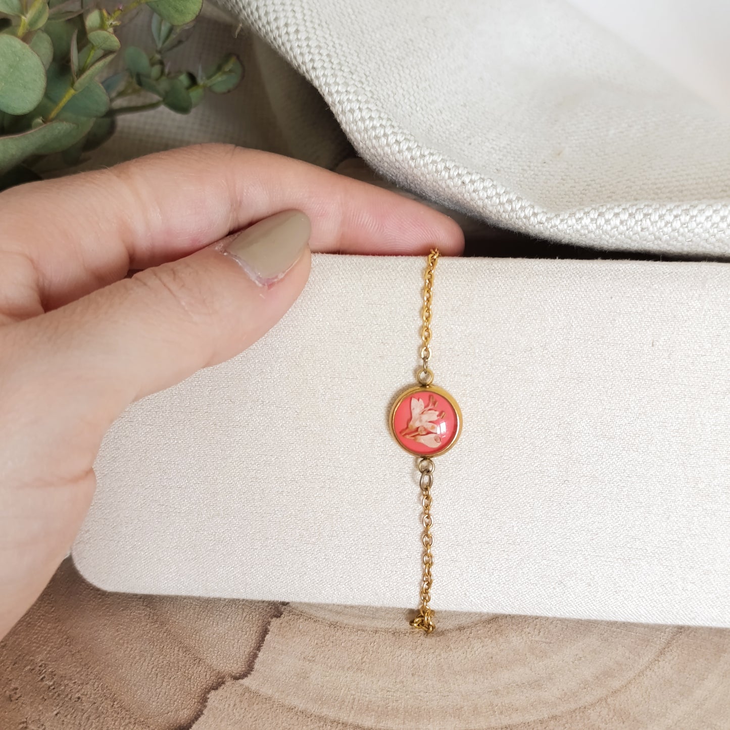 Bracciale color Oro con Ligustro