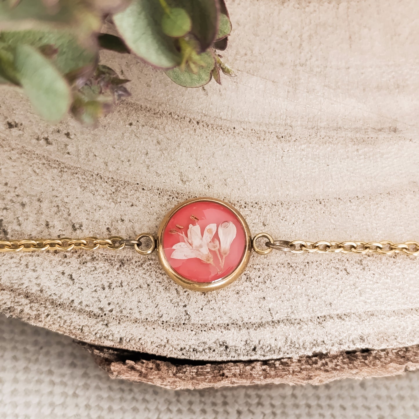 Bracciale color Oro con Ligustro