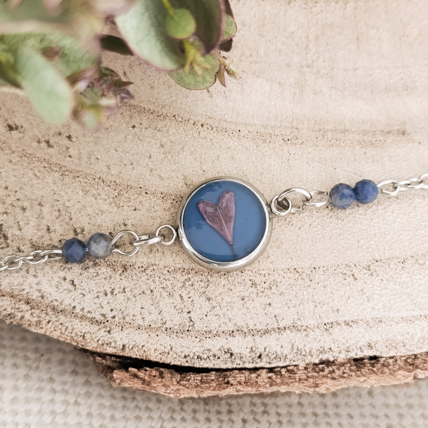 Bracciale con Borsa del Pastore e Sodalite