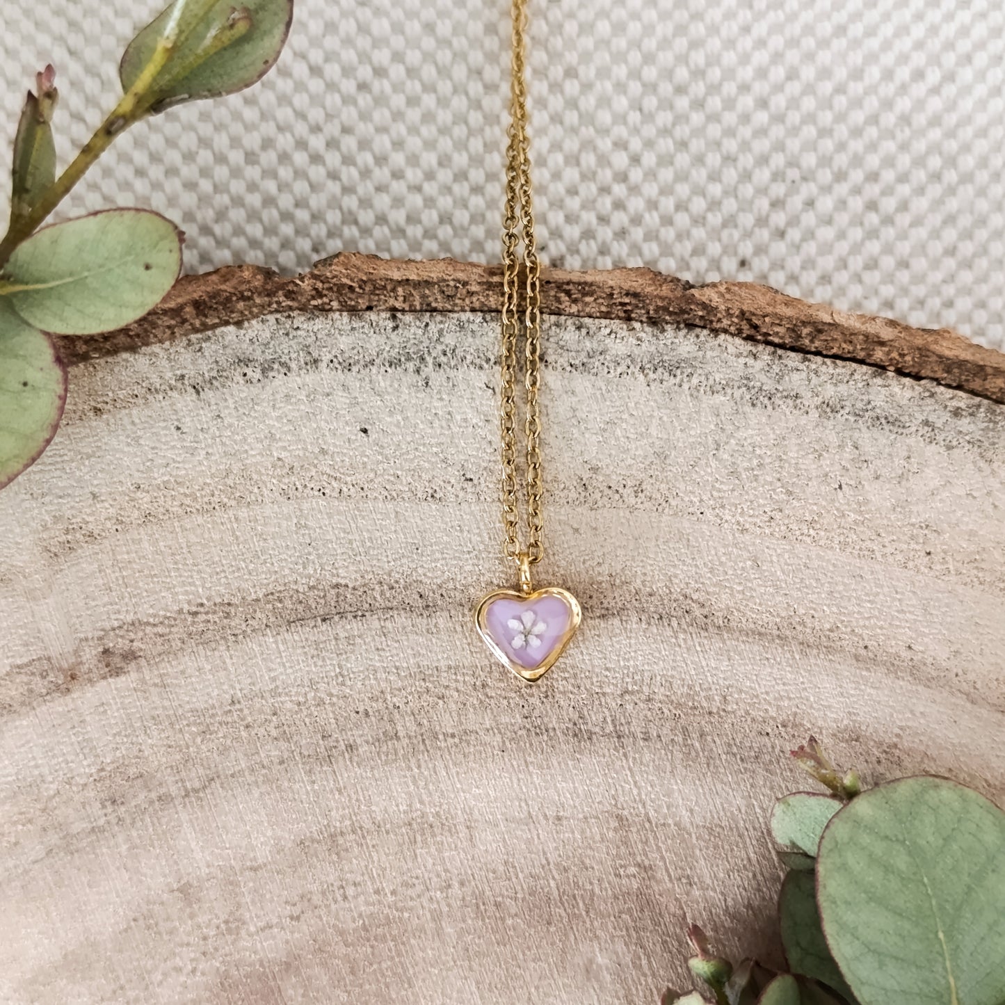 Collana con Mini Cuoricino- Oro