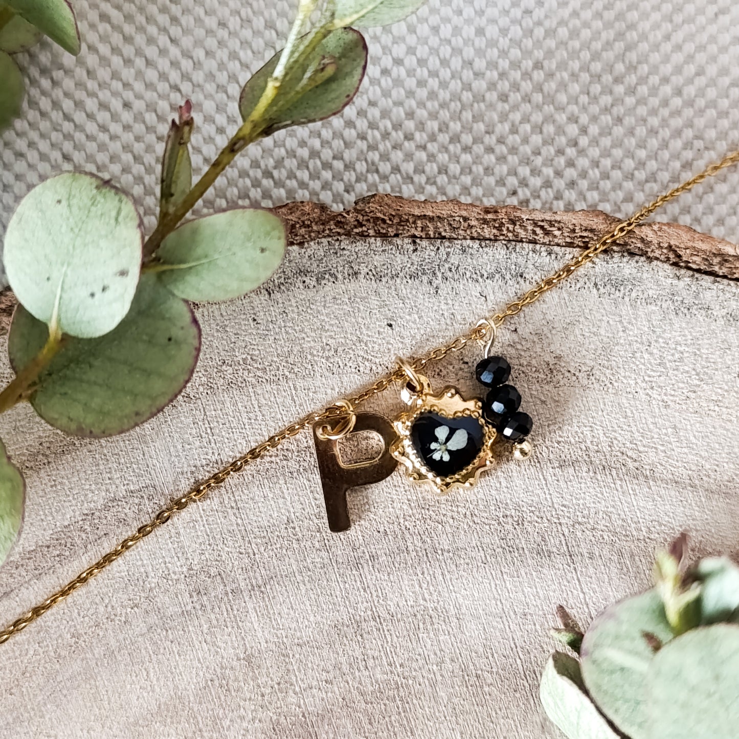 Collana con Lettera - Oro