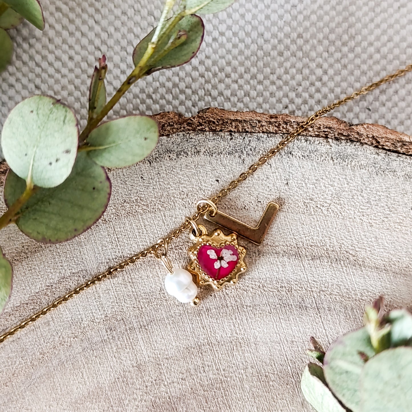 Collana con Lettera - Oro