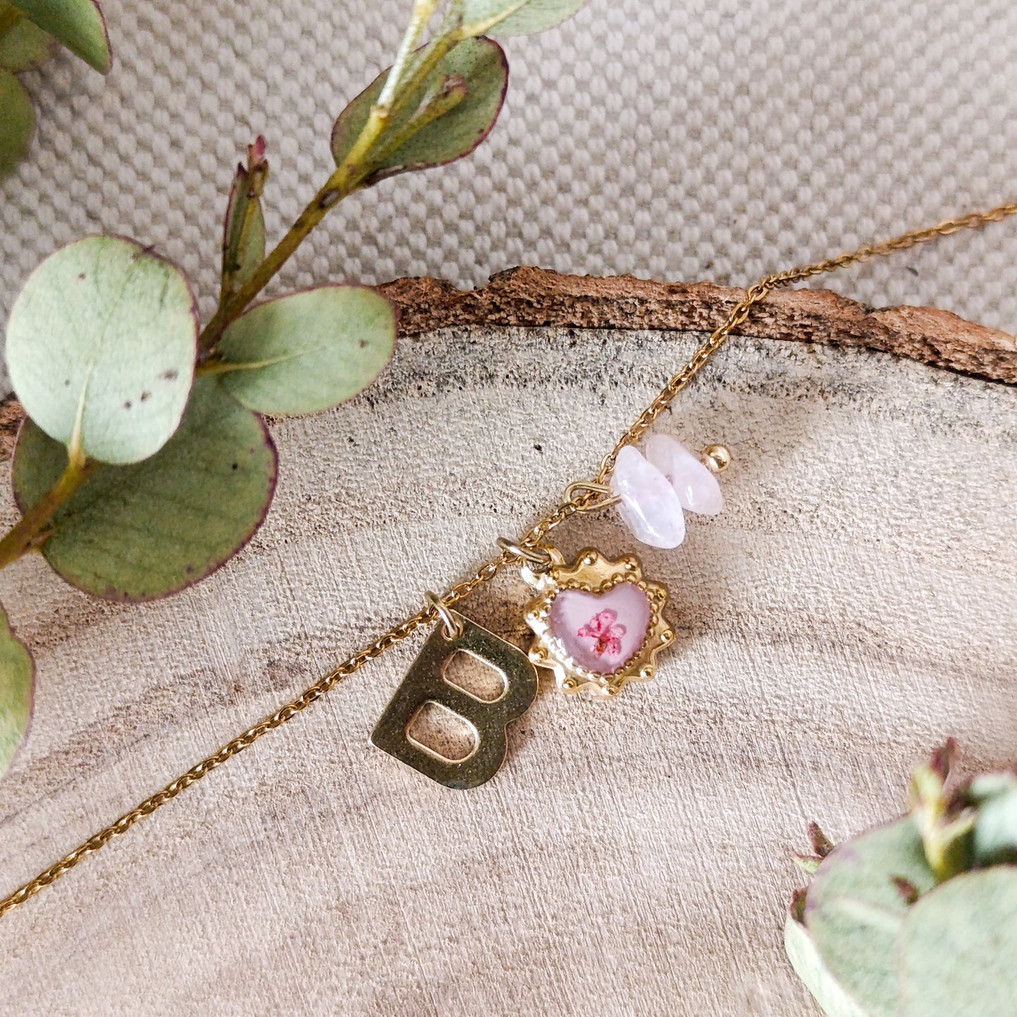 Collana con Lettera - Oro