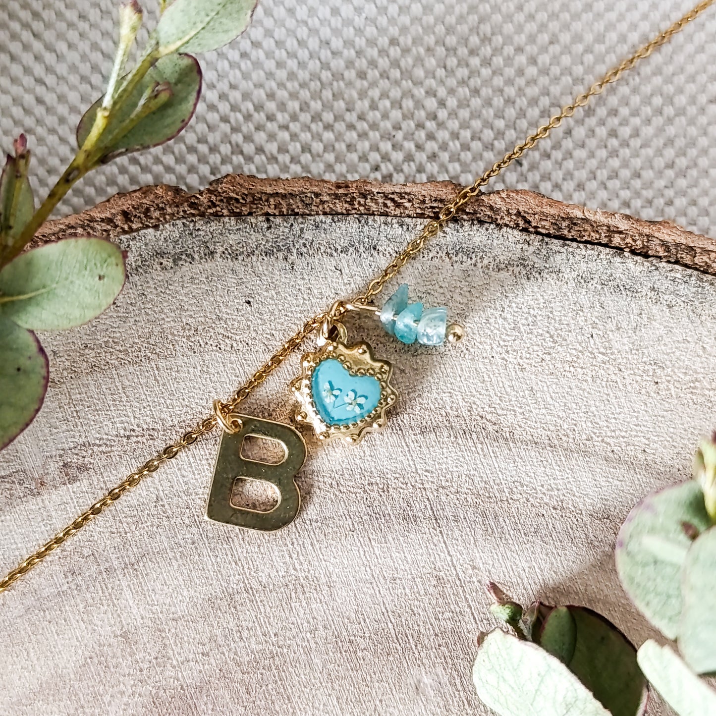 Collana con Lettera - Oro