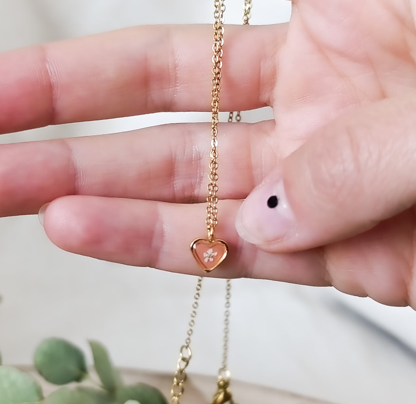 Collana con Mini Cuoricino- Oro