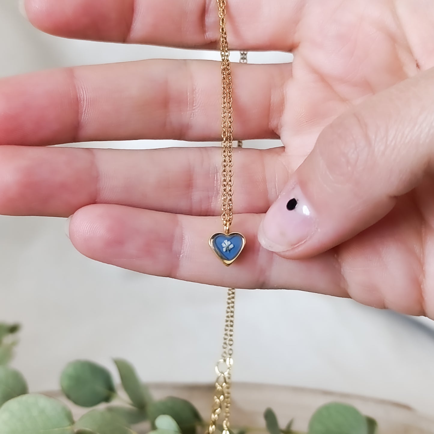 Collana con Mini Cuoricino- Oro