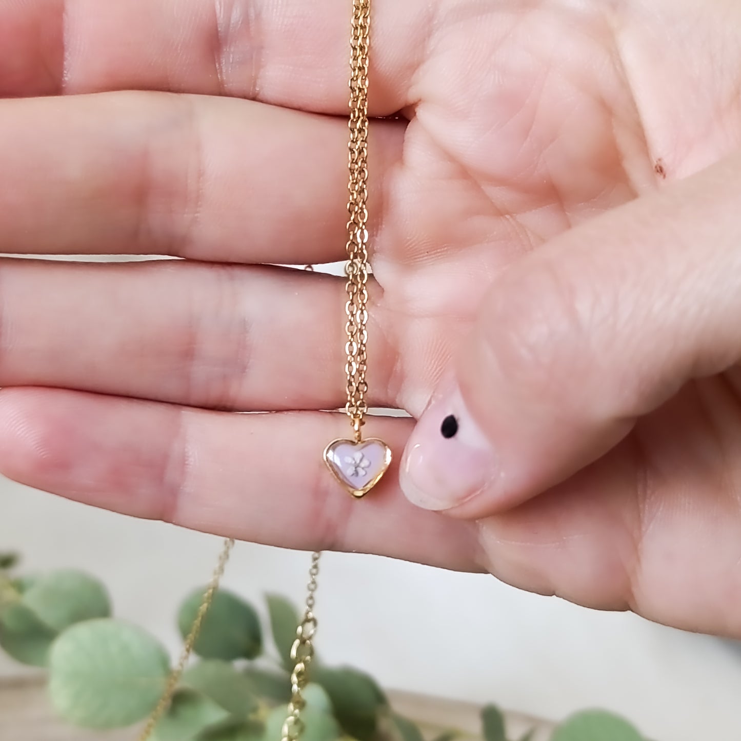 Collana con Mini Cuoricino- Oro
