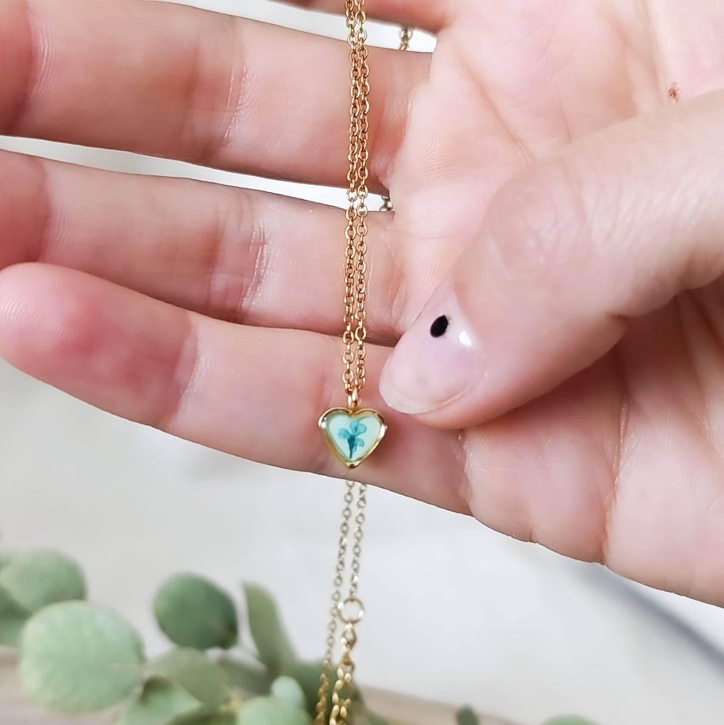 Collana con Mini Cuoricino- Oro
