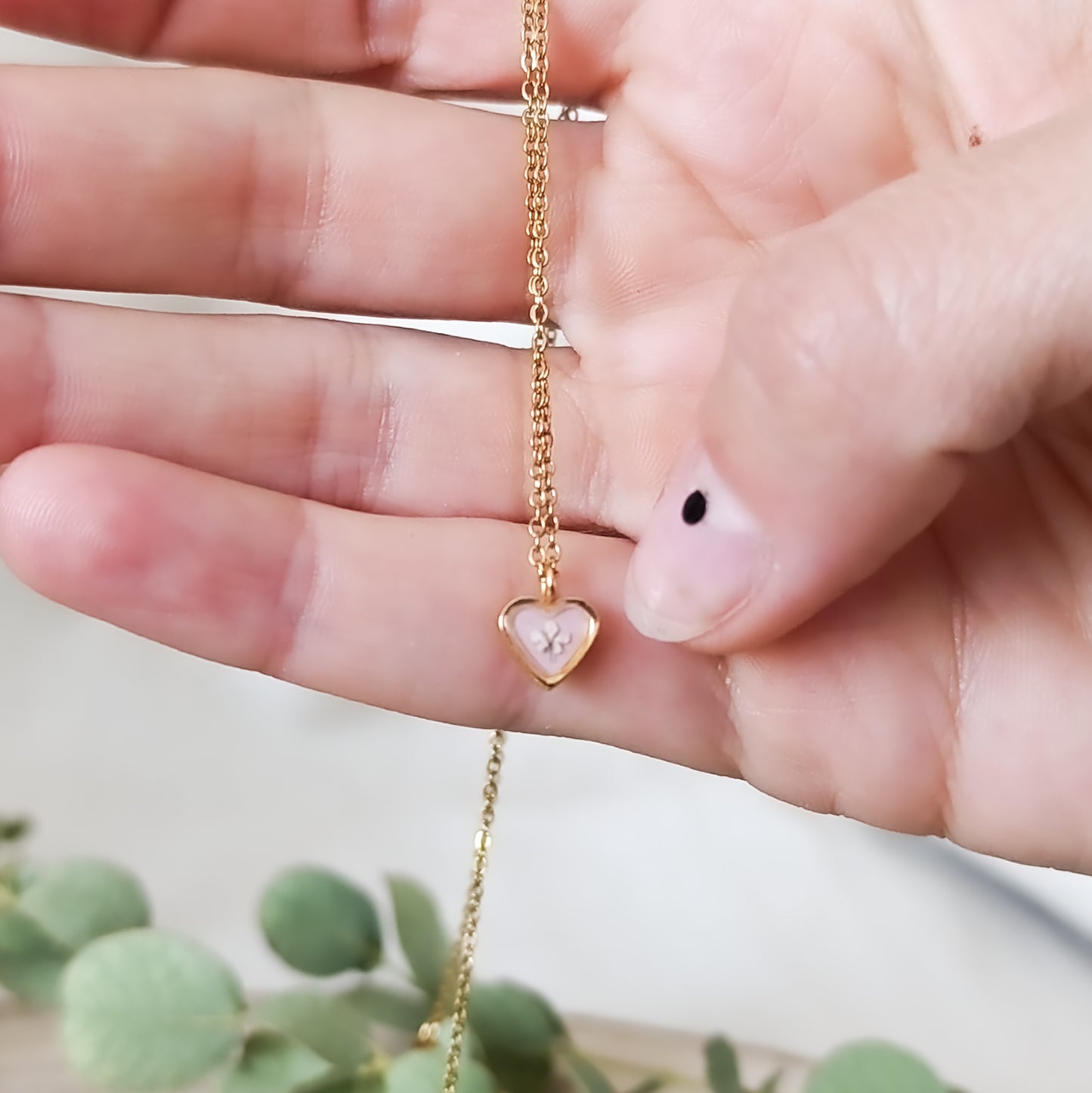 Collana con Mini Cuoricino- Oro