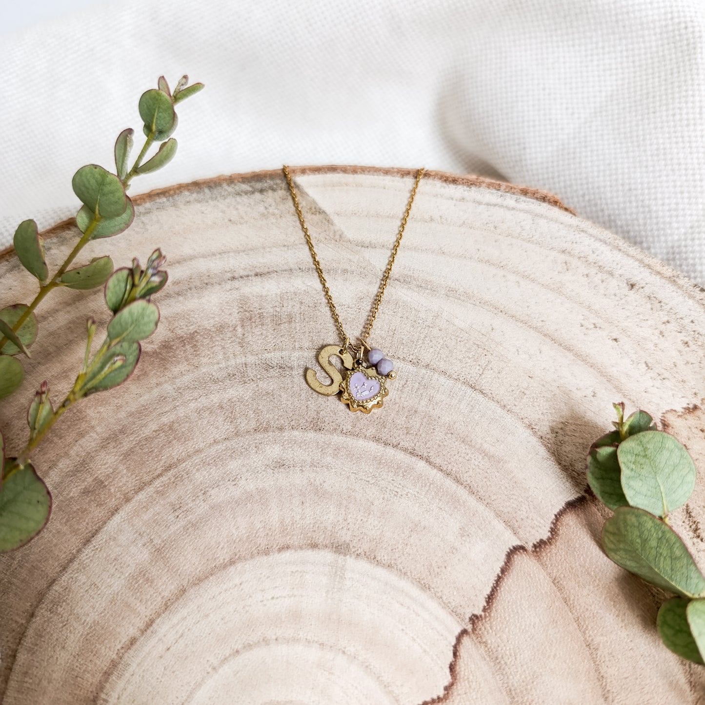 Collana con Lettera - Oro