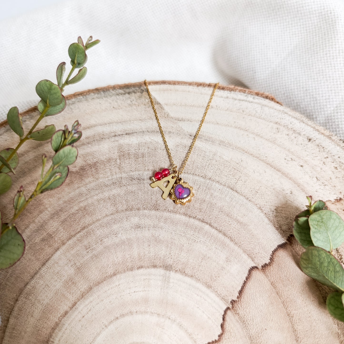 Collana con Lettera - Oro