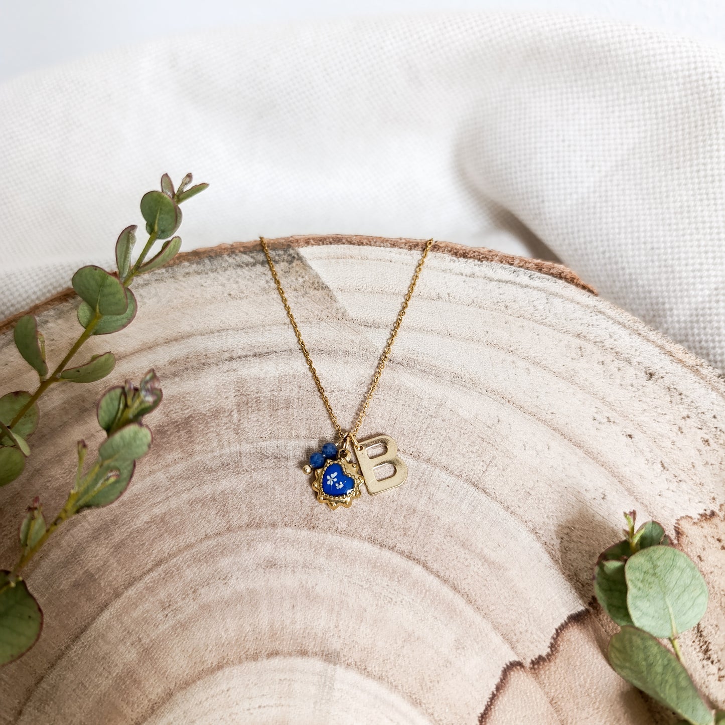 Collana con Lettera - Oro