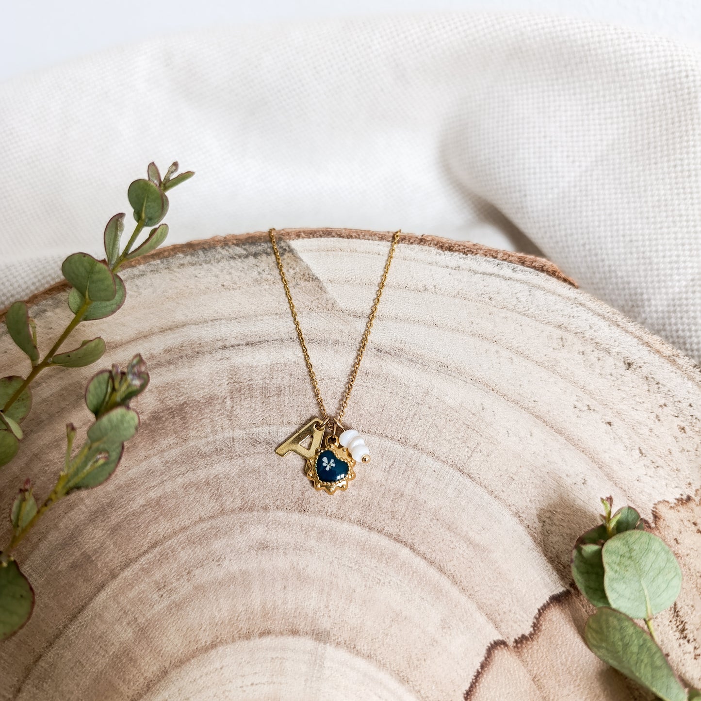 Collana con Lettera - Oro