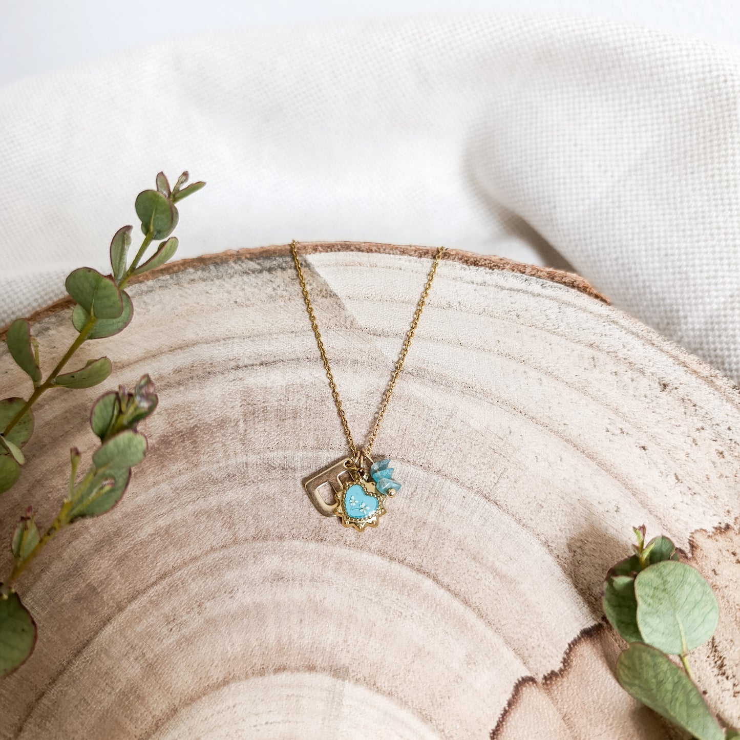Collana con Lettera - Oro