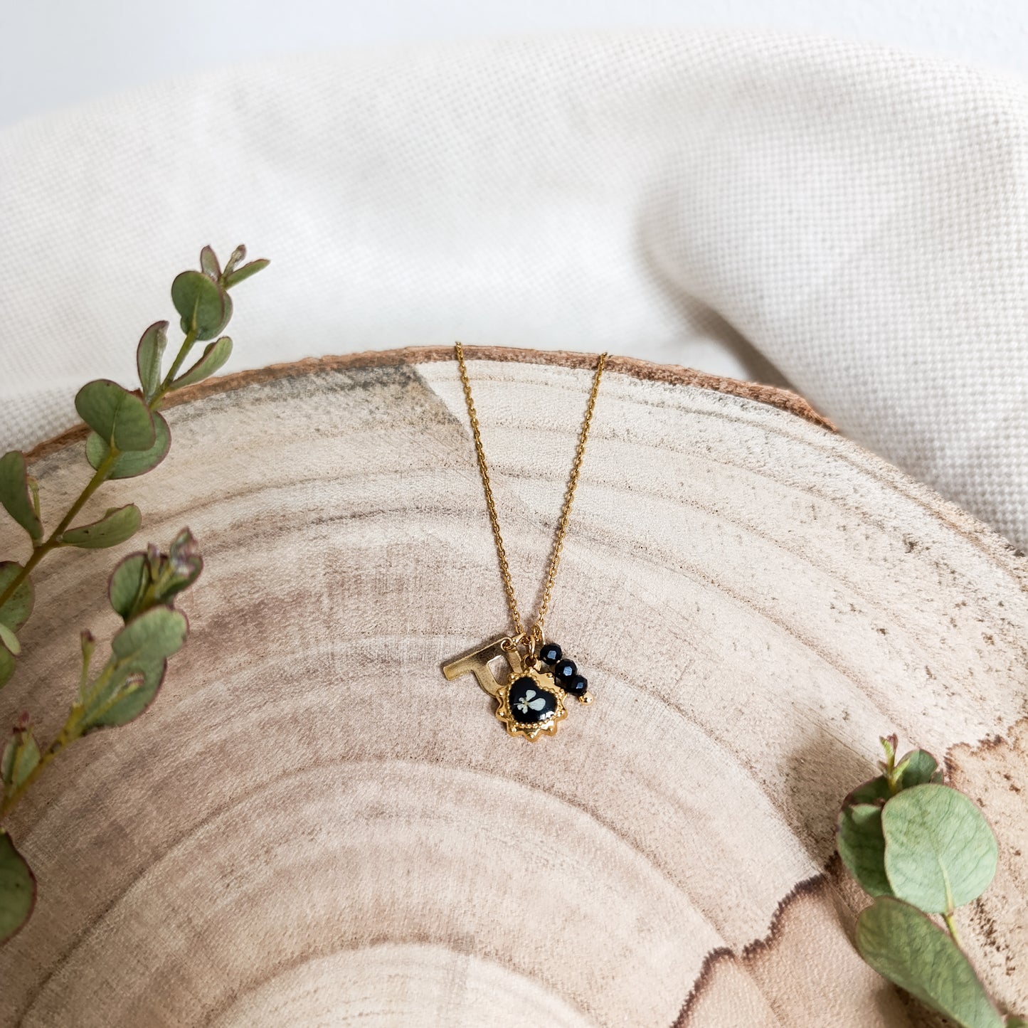 Collana con Lettera - Oro