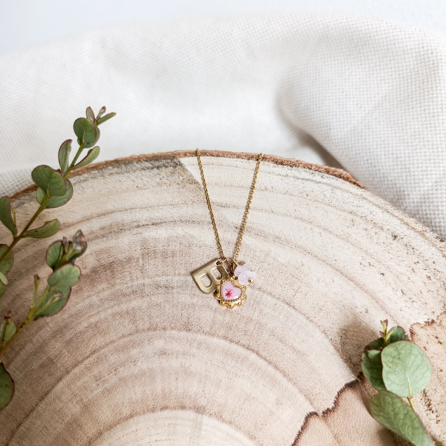 Collana con Lettera - Oro