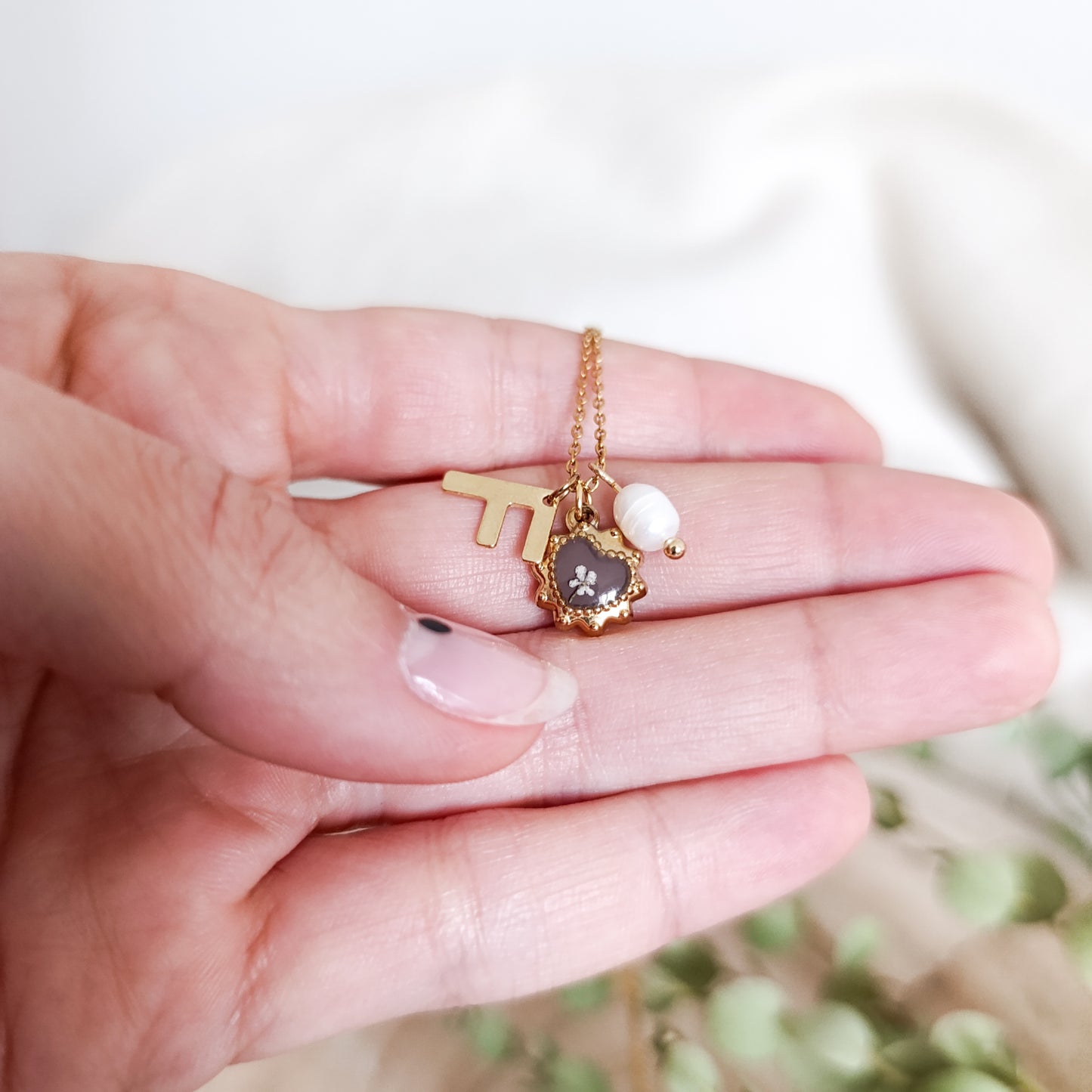 Collana con Lettera - Oro