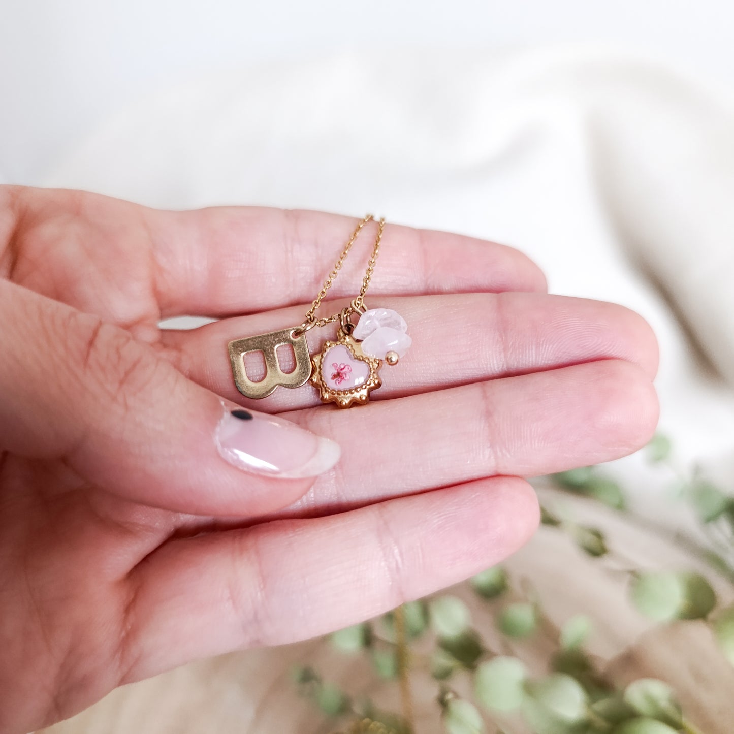 Collana con Lettera - Oro