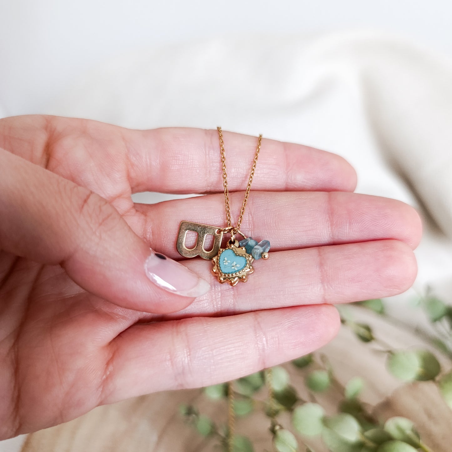 Collana con Lettera - Oro