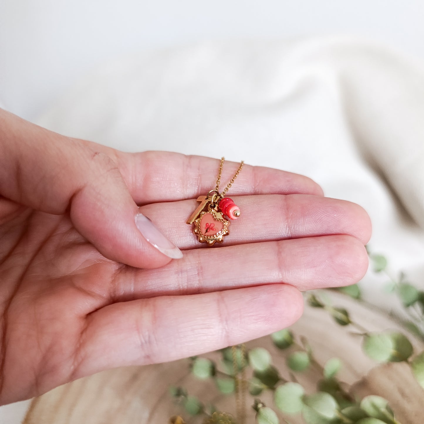 Collana con Lettera - Oro
