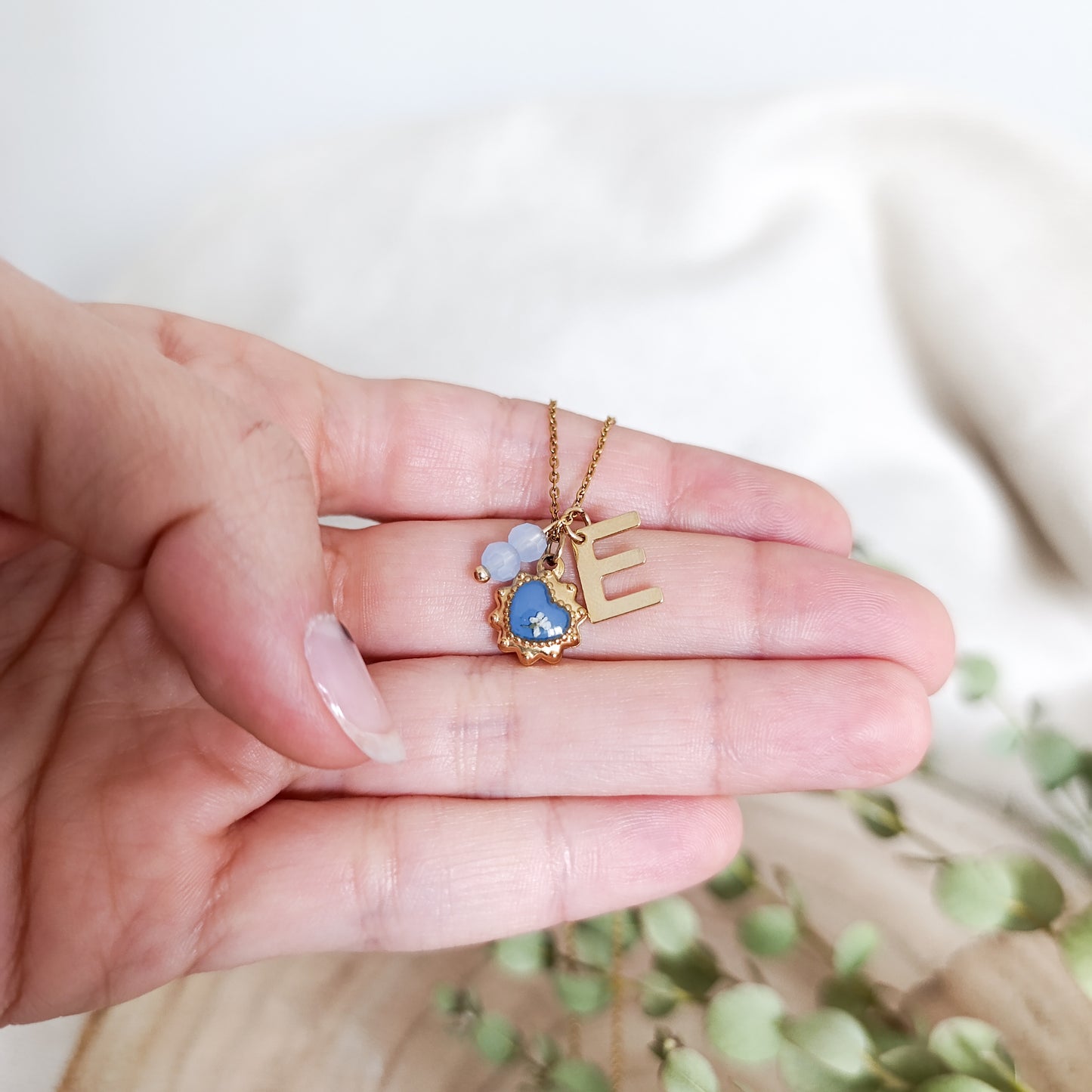 Collana con Lettera - Oro