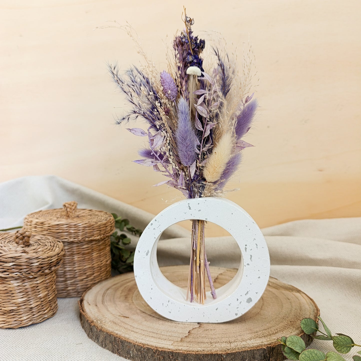 Vaso tondo in Cemento