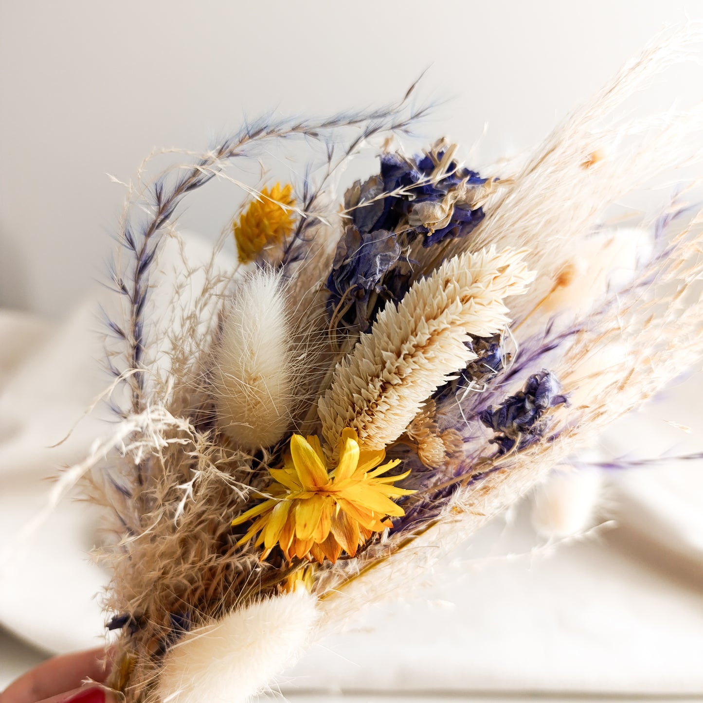 Bouquet di fiori secchi e stabilizzati