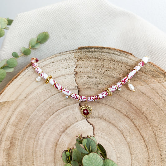 Collana Bandana Fantasia rossa